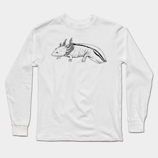 Line drawing - axolotl Long Sleeve T-Shirt